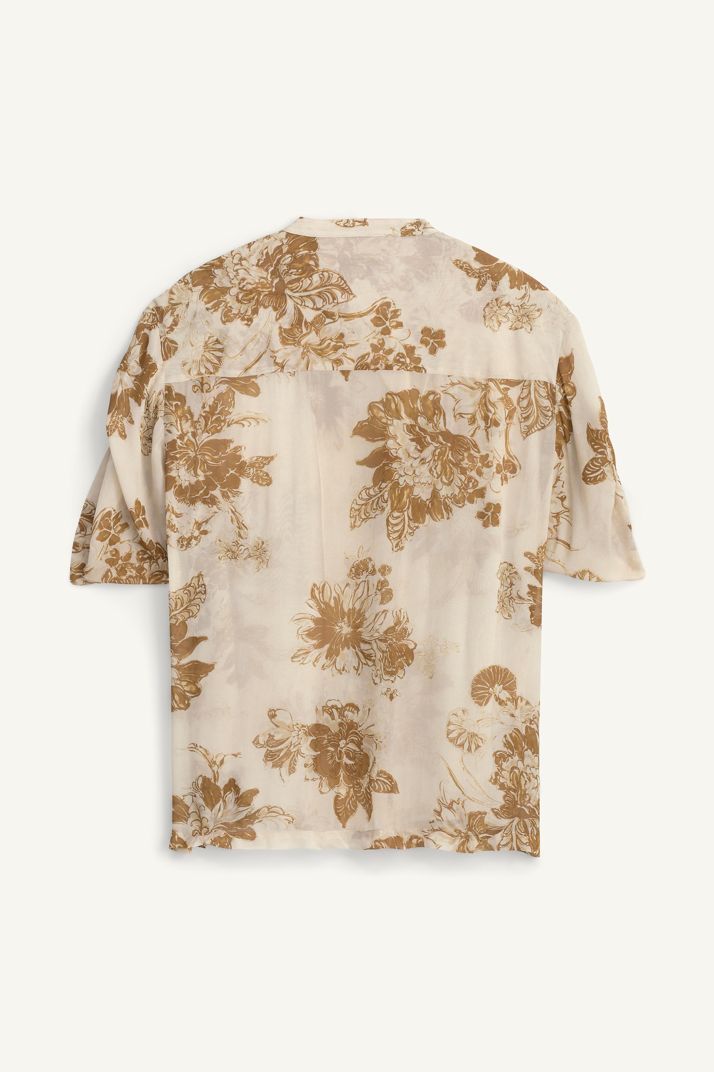 FLUID FLORAL PRINT SHIRT